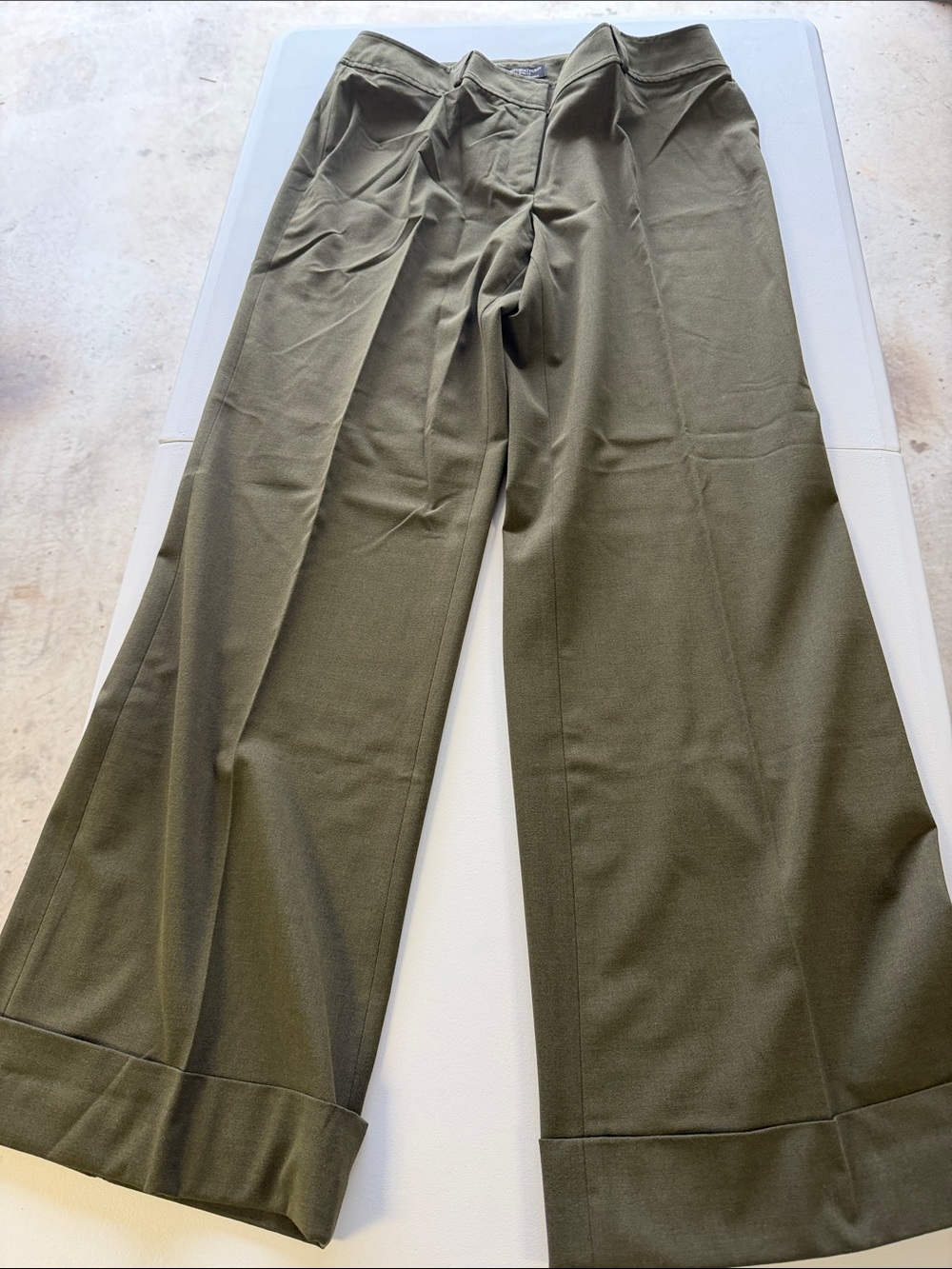 Woman’s Worthington Olive Green Stretch Separates Pants Size  12